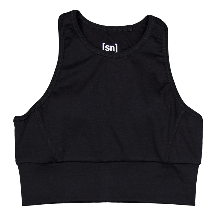 W Liquid Flow Top Black