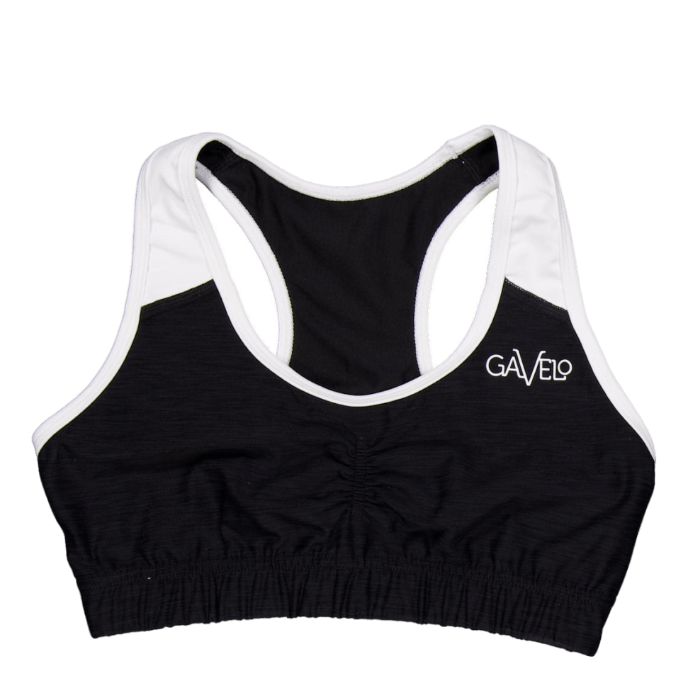 Black &amp; White Swirl Sports Bra Black/white