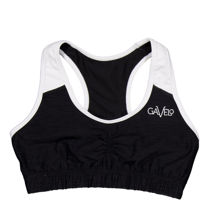Black &amp; White Swirl Sports Bra Black/white
