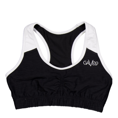 Black & White Swirl Sports Bra Black/white