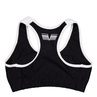 Black & White Swirl Sports Bra Black/white