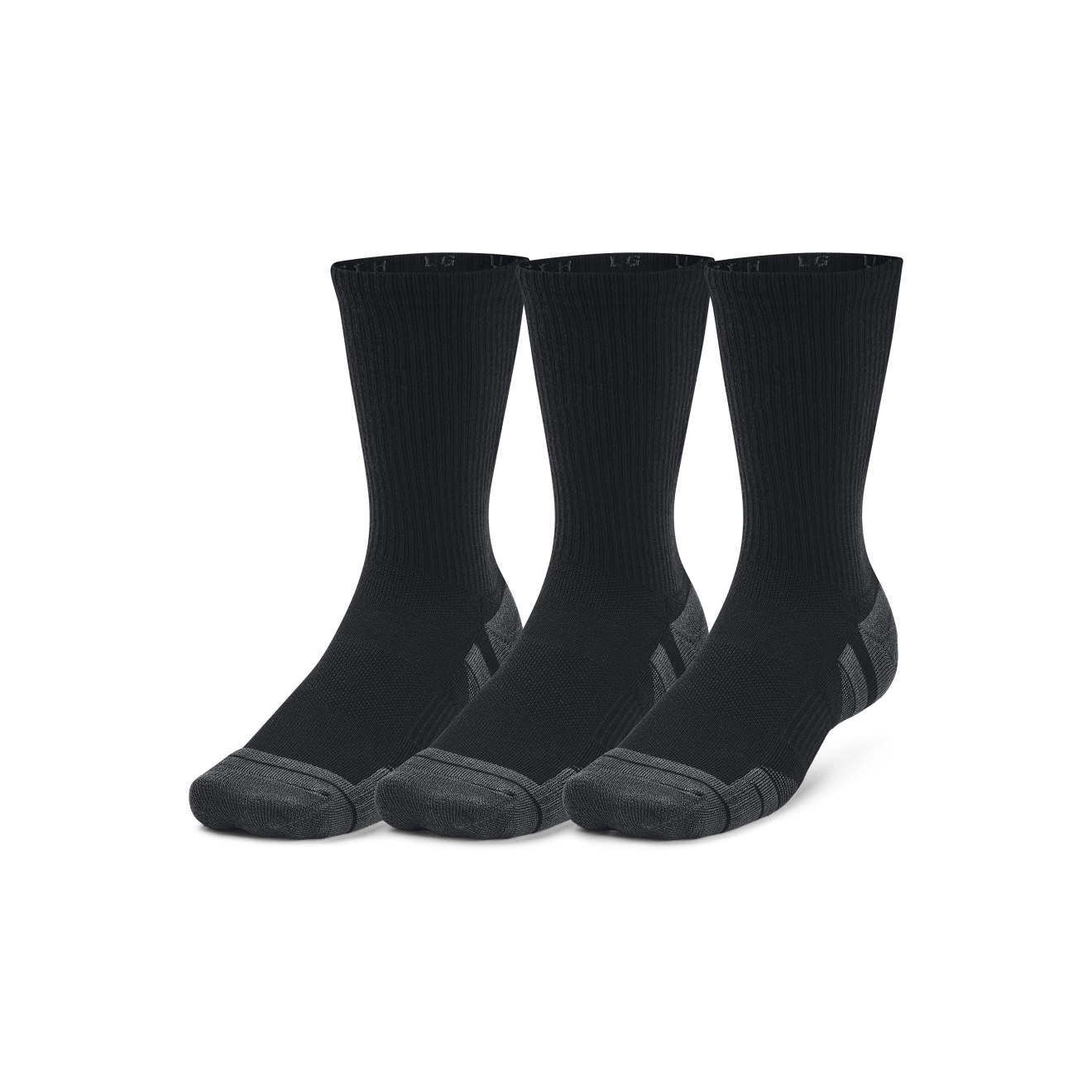 Ua Performance Tech 3pk Crew Black