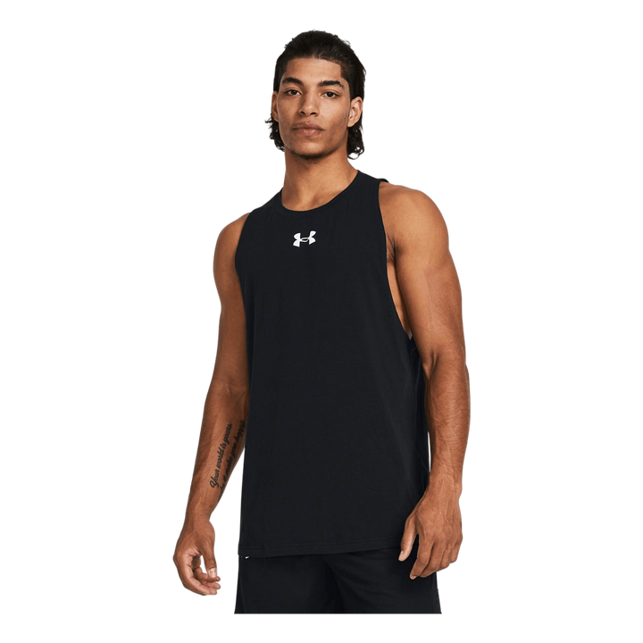 Ua Baseline Cotton Tank Black