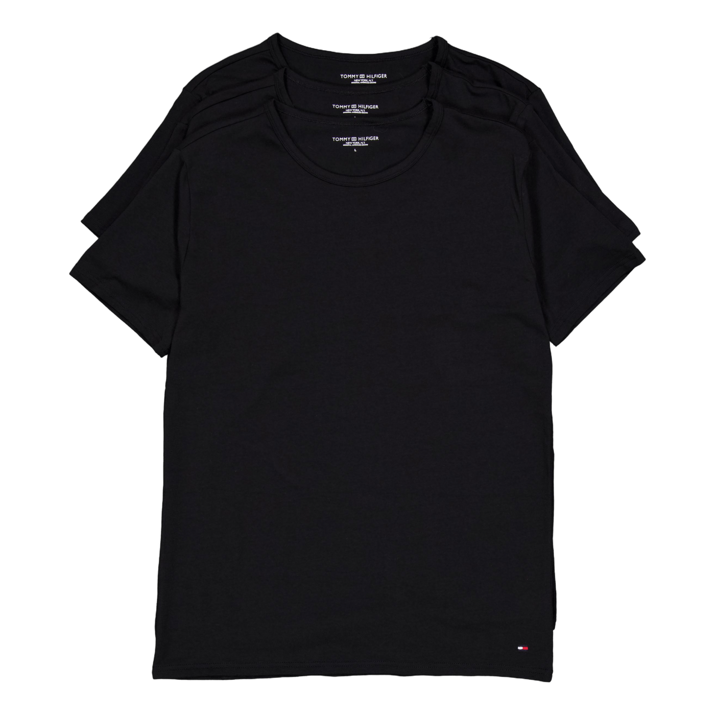 Stretch Cn Tee Ss 3pack Black/black/black