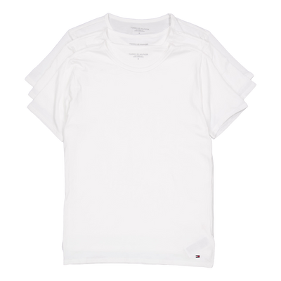 Stretch Cn Tee Ss 3pack White/white/white