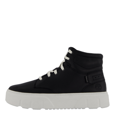 High Top Lace Up Sneaker Blk Full Grain