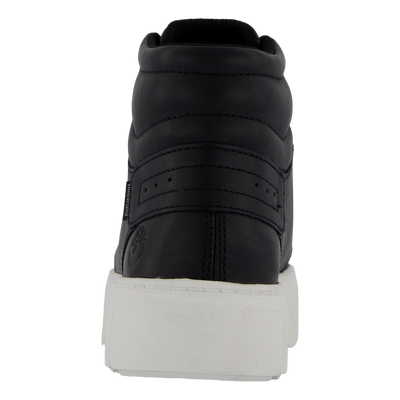 High Top Lace Up Sneaker Blk Full Grain