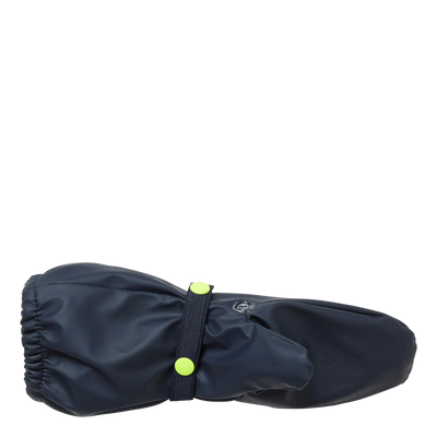 K Bergen Fleece Pu Mittens Navy