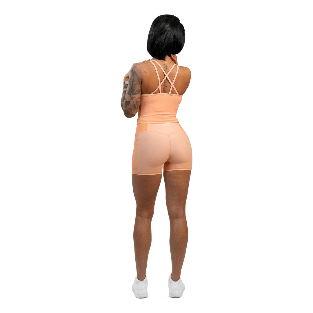 Pastel Paradise Shorts Peach