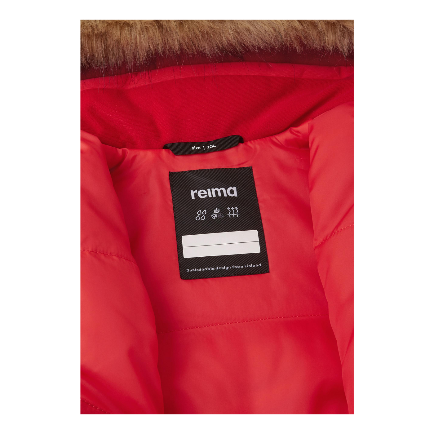 Reimatec winter overall Stavanger Tomato red