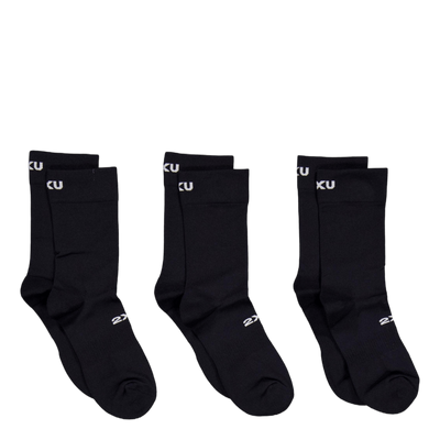 Crew Socks 3 Pack Black/white