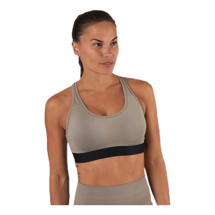 Padded Crossback Bra Beige