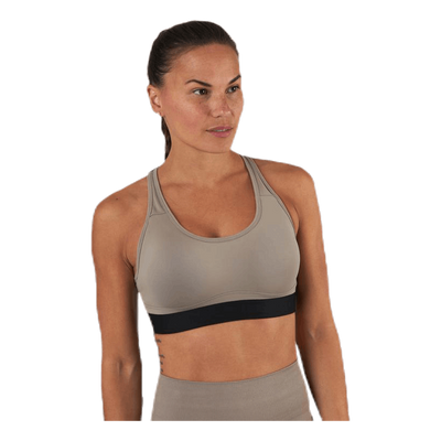 Padded Crossback Bra Beige