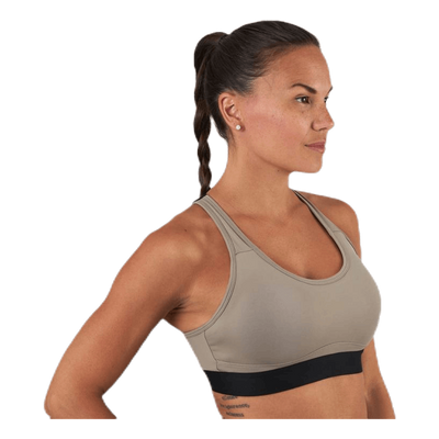 Padded Crossback Bra Beige