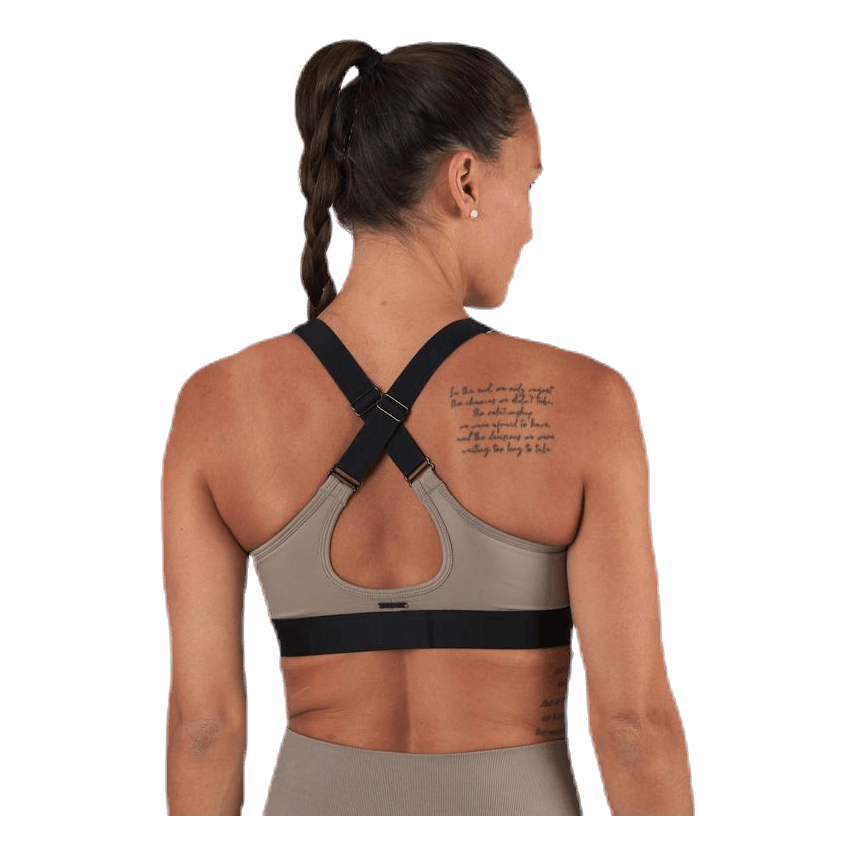 Padded Crossback Bra Beige