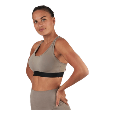 Padded Crossback Bra Beige
