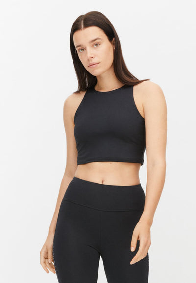 Kay Premium Cropped Top Black