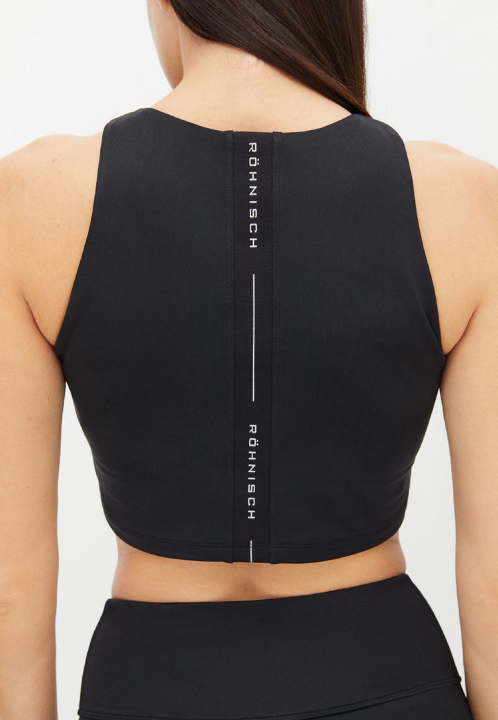 Kay Premium Cropped Top Black