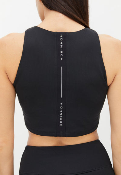 Kay Premium Cropped Top Black