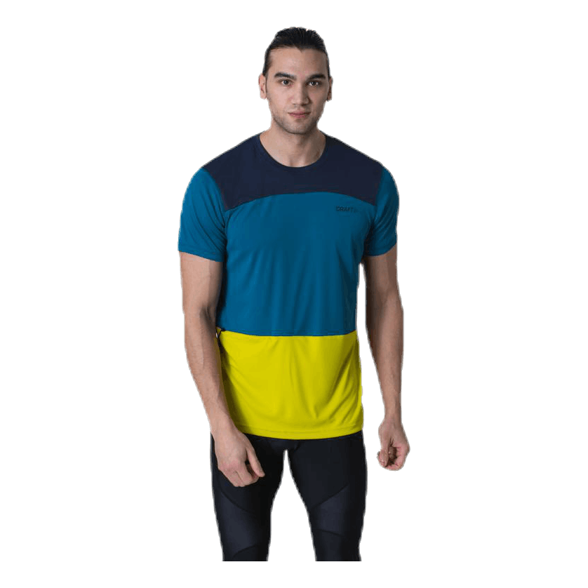 Charge SS Tech Tee Blue/Yellow