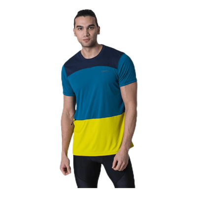 Charge SS Tech Tee Blue/Yellow