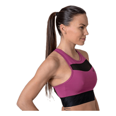 Charge Cropped Mesh Singlet Purple