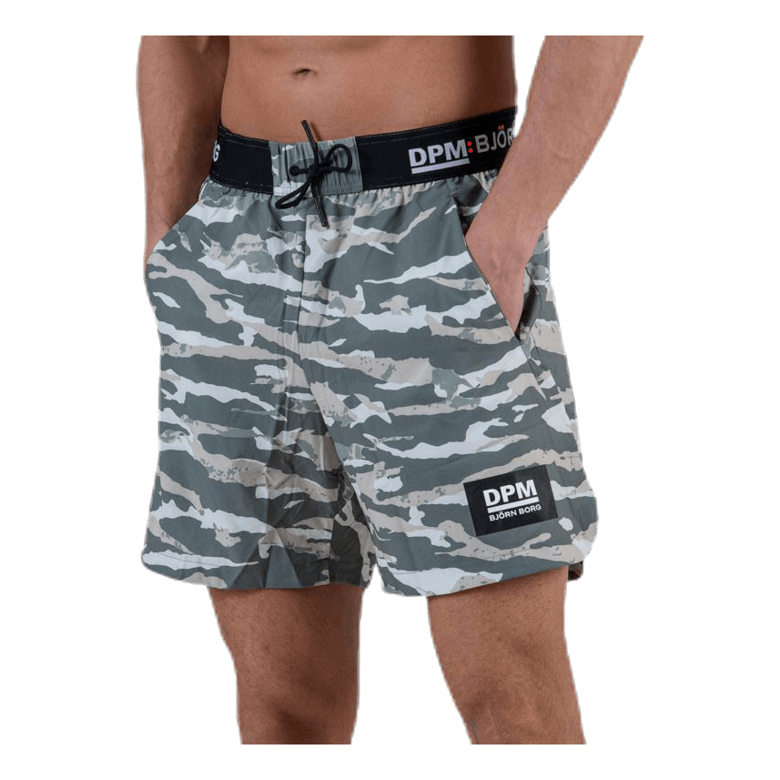 Attis 7" Woven Shorts  Green/Grey