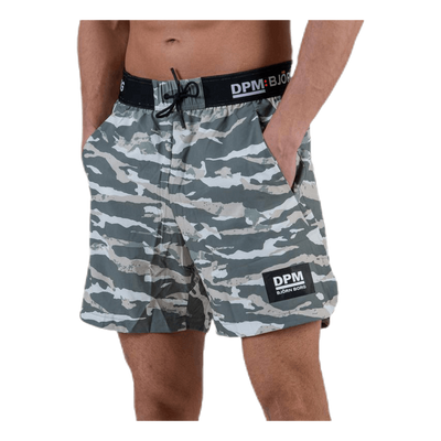 Attis 7" Woven Shorts  Green/Grey