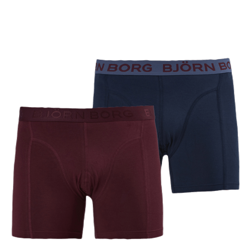 Sammy Solid Shorts 2-Pack Blue/Red