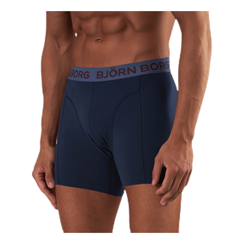 Sammy Solid Shorts 2-Pack Blue/Red