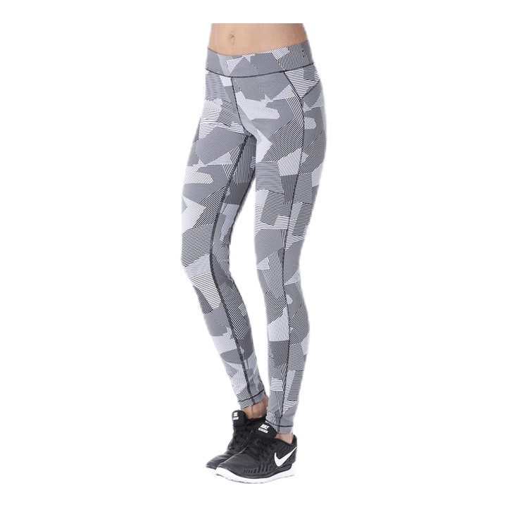 Graphic line tights White
