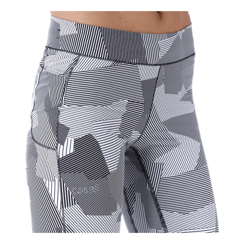 Graphic line tights White