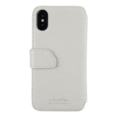 Stockholm Wallet Case Magnet iPhone X/XS Grey