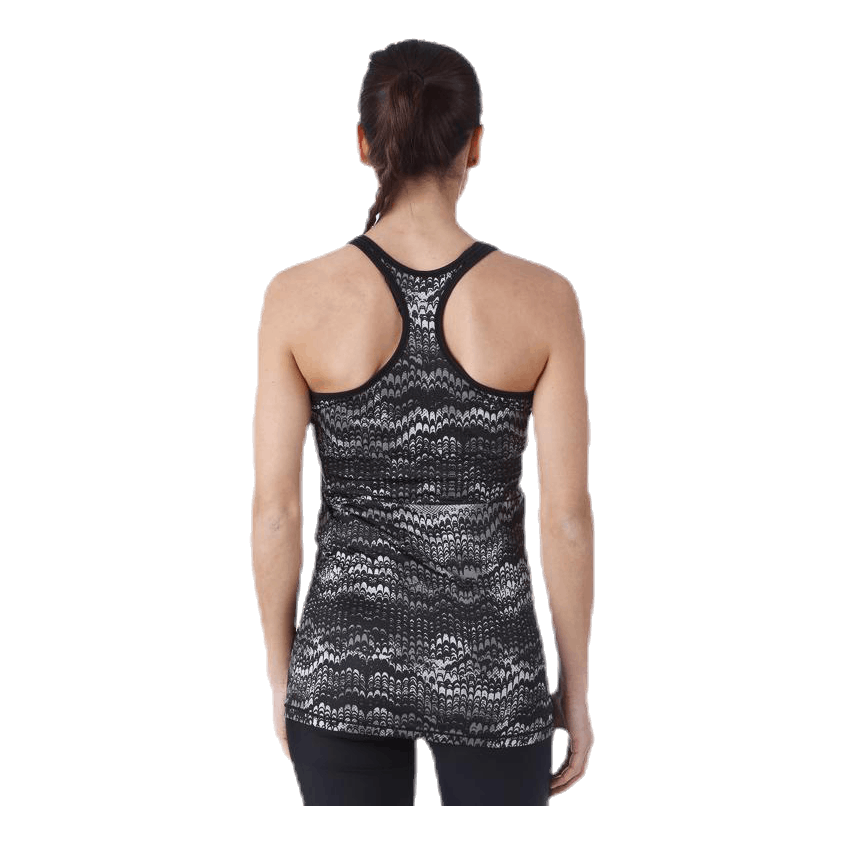 Long Racerback AOP Black