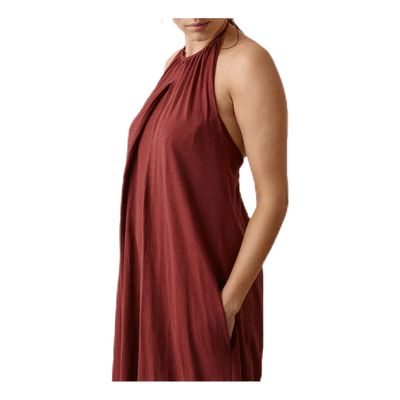 Air Halterneck Dress Red