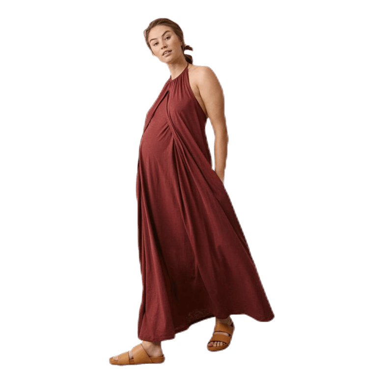 Air Halterneck Dress Red