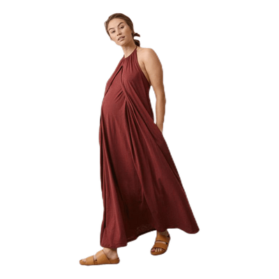 Air Halterneck Dress Red