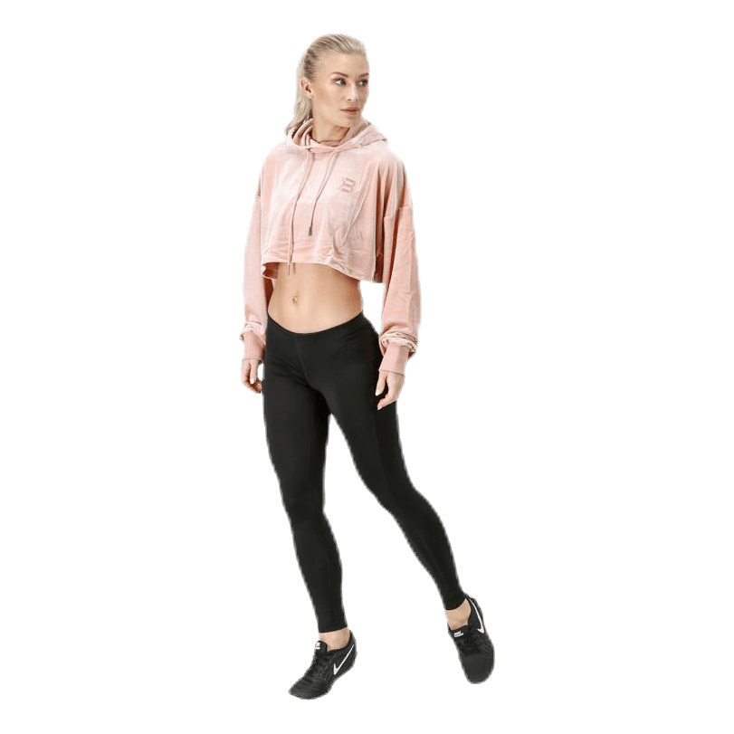 Chrystie crop hoodie Pink/Beige