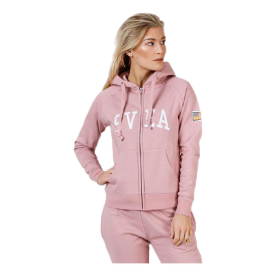 Judit Zip Hood Pink