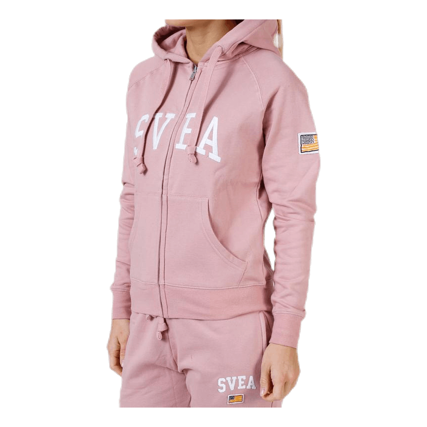 Judit Zip Hood Pink