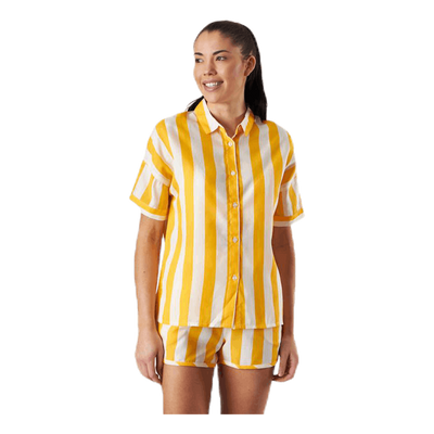 Shirt Short Sleeve Nibe Big Stripes Yellow