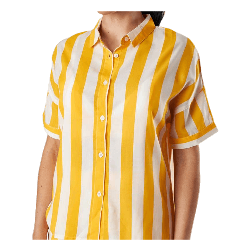 Shirt Short Sleeve Nibe Big Stripes Yellow
