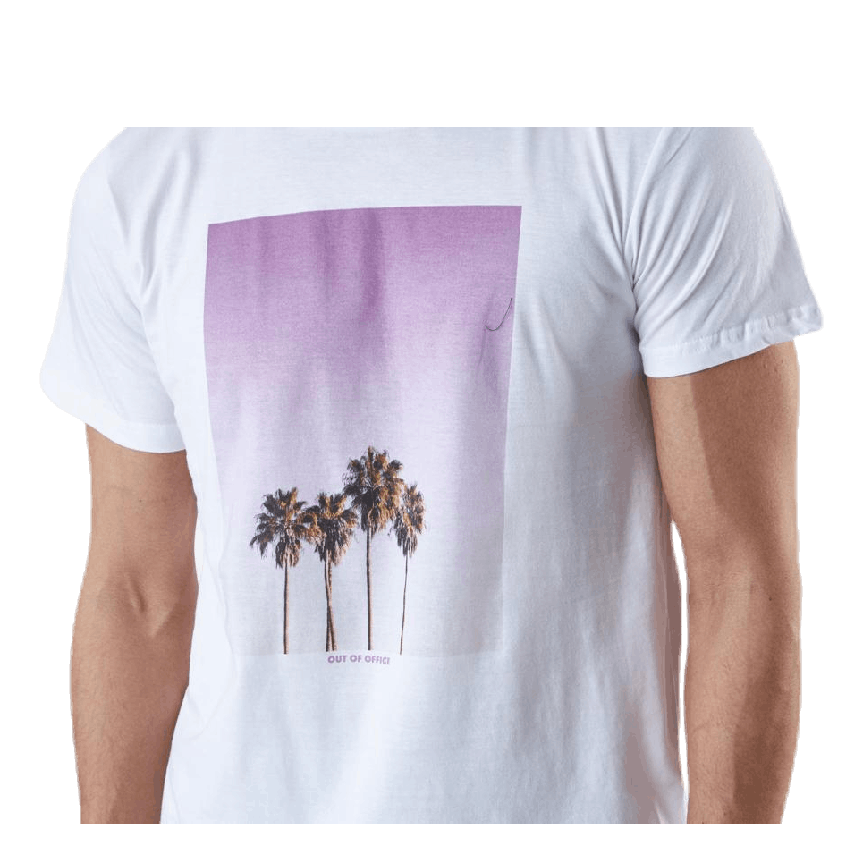 Stockholm Purple Palms White