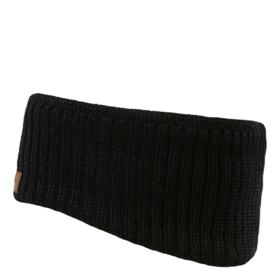 Lobonäs Wool Fleece-Lined Headband Black