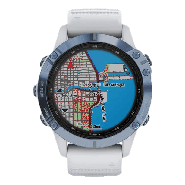 Fenix 6 Pro Solar Blue/White