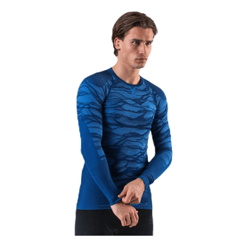Suw Top Crew Neck L/S Performance Blackcomb Blue