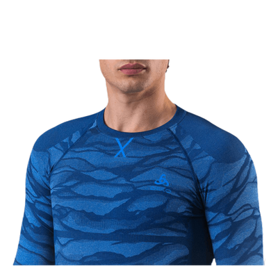 Suw Top Crew Neck L/S Performance Blackcomb Blue