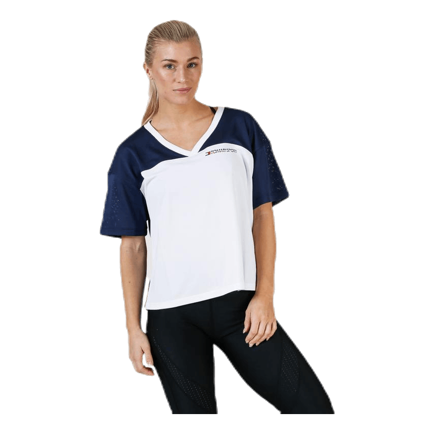Mesh T-Shirt Panel Blue