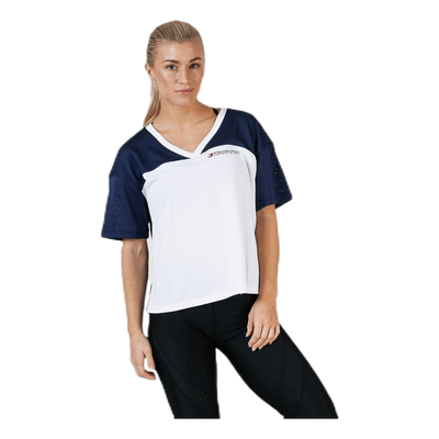 Mesh T-Shirt Panel Blue