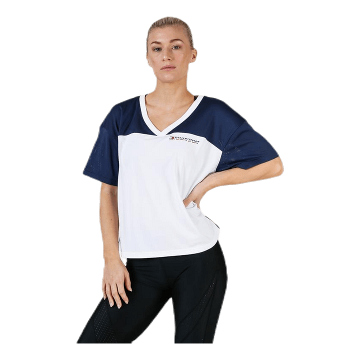 Mesh T-Shirt Panel Blue